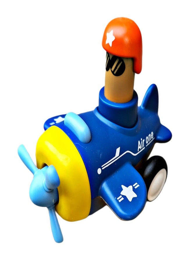 RUHANI Push an Go Train and Airplane Car Toy for Kids Boys and Girls | Multicolour (Pack of 2) - Image 3